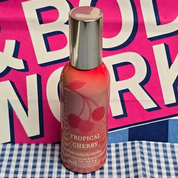 BBW Tropical Cherry Home Fragrance Room Spray White Barn
