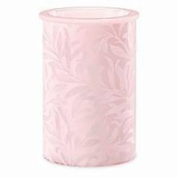 Scentsy‎ Wispy Willow Warmer Wrap Pink Leaf Etched Botanical Decor Accessory