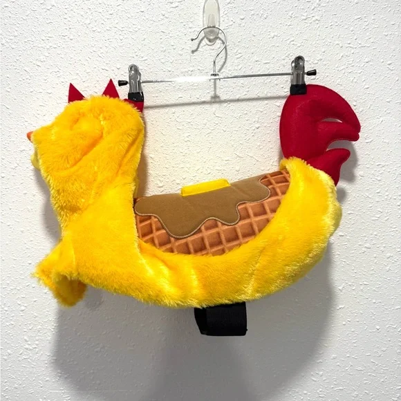 Halloween‎ Yellow Chicken waffles Dog Costume M
