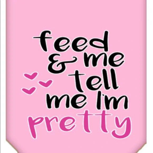 Feed Me & Tell Me I’m Pretty Dog Bandana Small Large