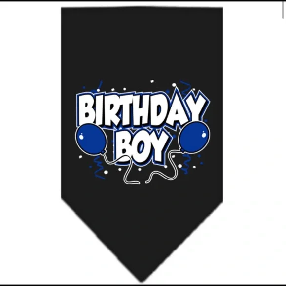 Birthday Boy Dog Bandana Small Large