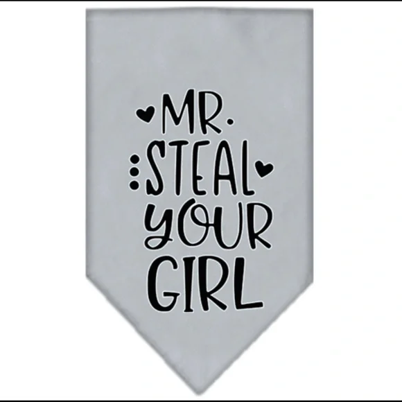 Mr. Steal Your Girl Dog Bandana Small Large