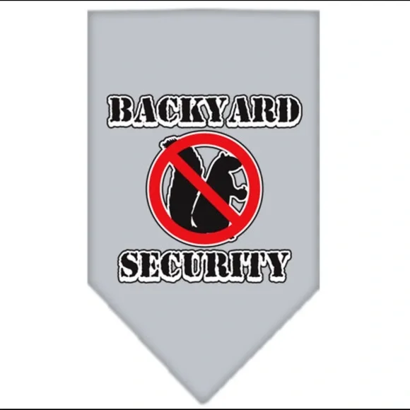 Backyard Security Pet Dog Bandana Small Large