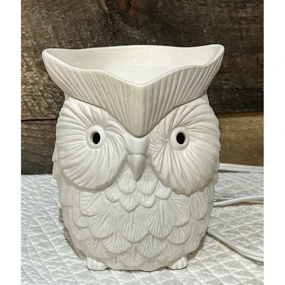 SCENTSY WHOOT (White Owl) Full-Size Electric Wax Warmer RETIRED