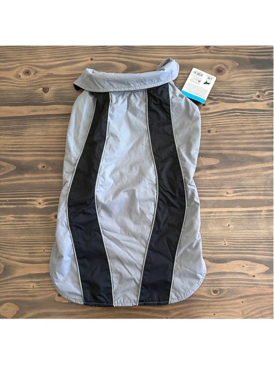 Petco Reflective Dog Jacket L/XL Gray Fleece Winter Coat NWT