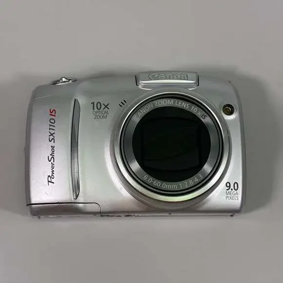 Canon PowerShot SX110 IS 9.0MP Digital Camera, Silver FOR PARTS