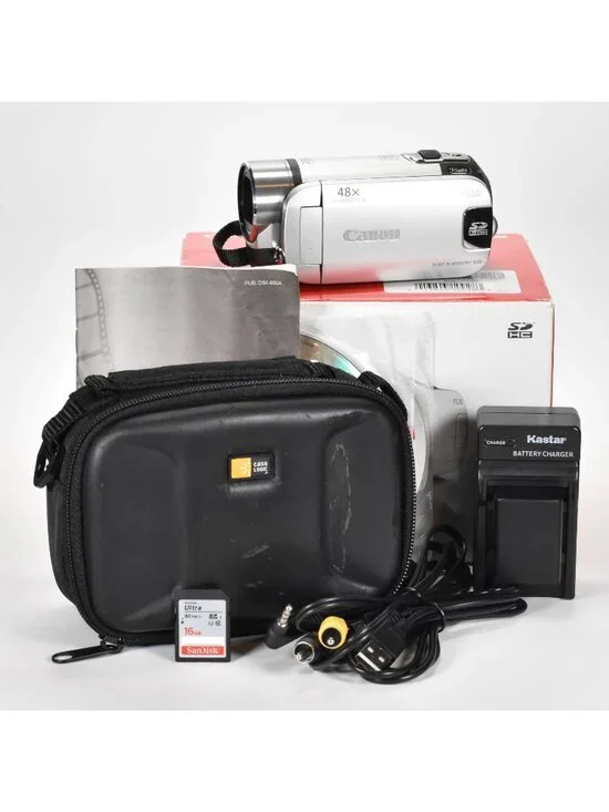 Canon FS20 LEGRIA Camcorder 37x Optical Zoom 8GB Internal Memory 16GB SD Card