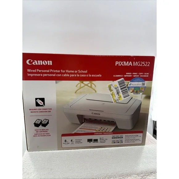 New Canon Pixma MG2522 All-in-One Inkjet Printer Scanner and Copier Sealed