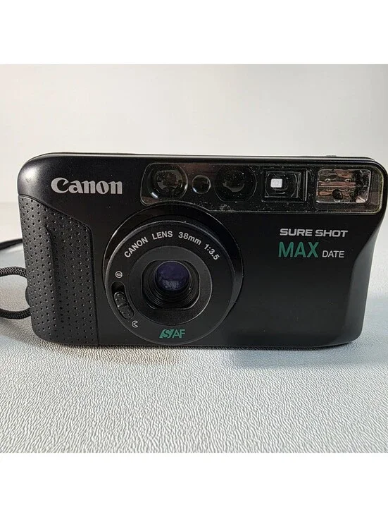 Canon Sure Shot Max Date 35mm Film Camera 38 mm Works (READ)