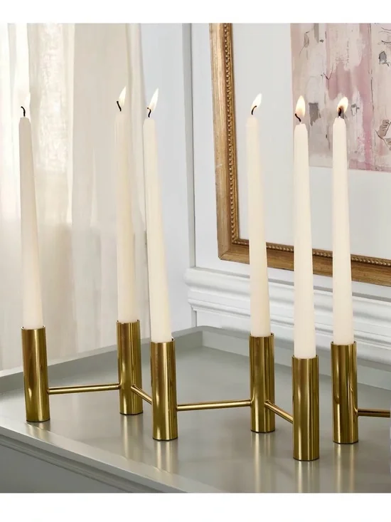 6-PACK OF 10 INCHES TAPER CANDLES W/GIFT BOX BY DEE HILFIGER