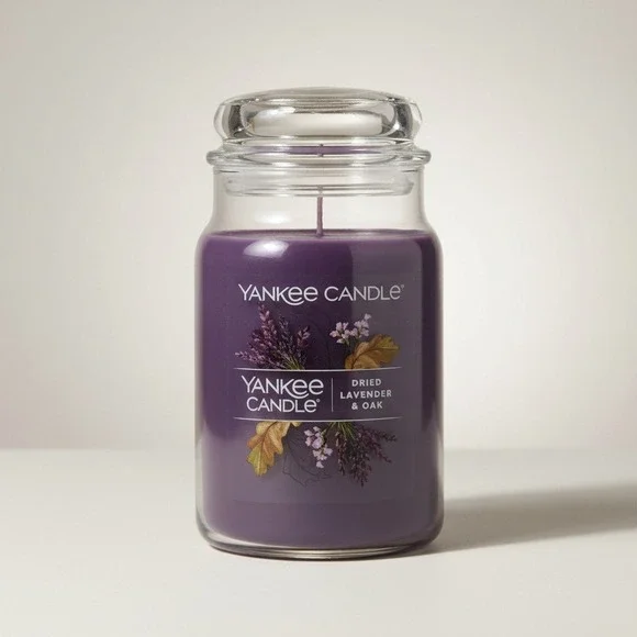 Yankee‎ Candle Dried Lavender & Oak Signature Large Jar - 20 oz 2-Wick - NWT
