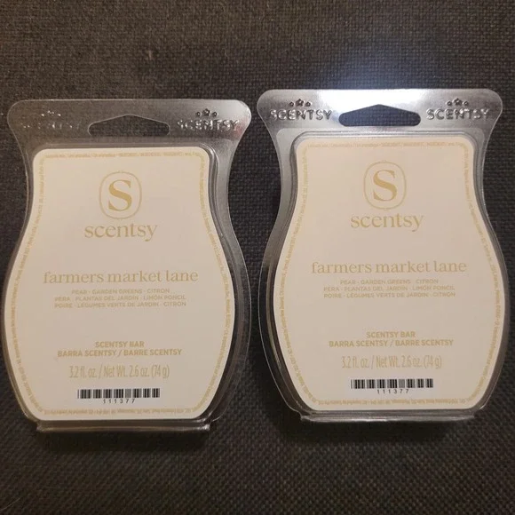 Lot Of 2 New Scentsy Wax  - 3.2 oz Bars - Amber‎ & Peach