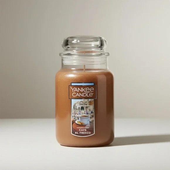 Yankee Candle Café Al Fresco Large Jar - 22 oz Scented Candle‎ - NWT