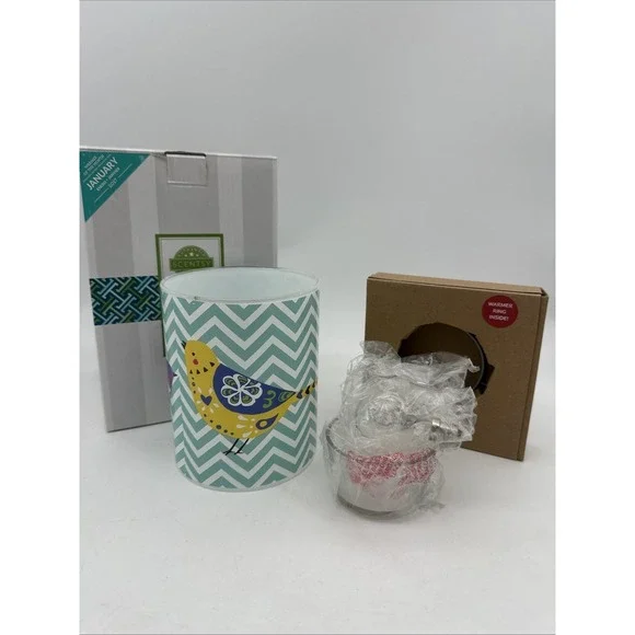 SCENTSY Chevrons & Songbirds‎ NEW IN BOX  No Base Full Size