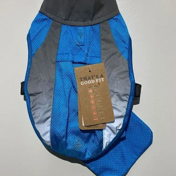 Arcadia Trail‎ Dog's High Visibility Blue Raincoat Size Extra Small NWT