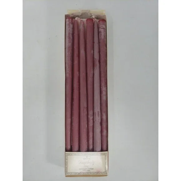 Vintage Hallmark Raspberry Hostess Tapers 10