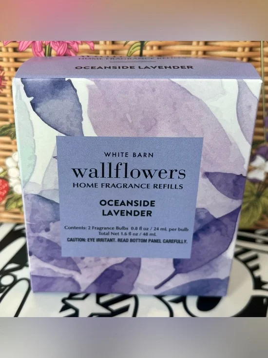 White Barn Bath Body Works Oceanside Lavender Wallflowers Refill Duo New In Box