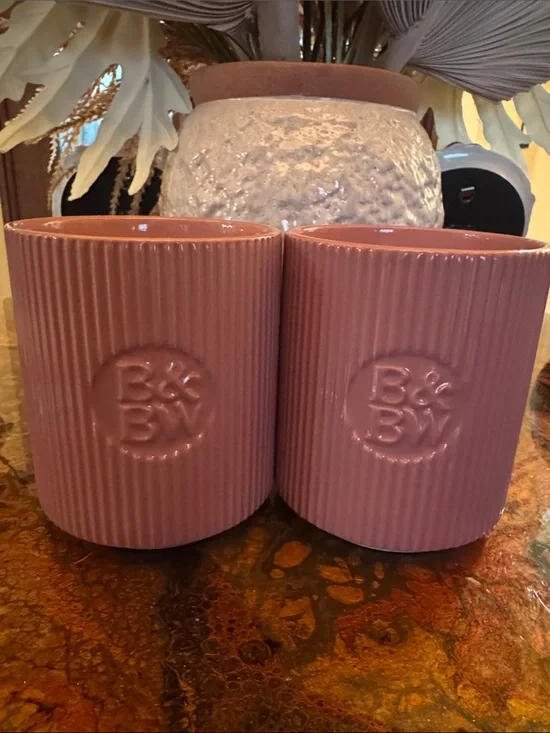 Bath & Body Works Lavender & Hinoki Ceramic Candles