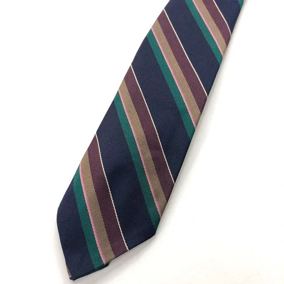 Robert Talbott Best of Class 100% Silk Neck Tie Men’s Striped Vintage VTG 55