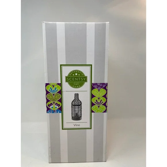 Scentsy Vino Wax Warmer Home Bronze Used Wire Bottle Industrial Chic