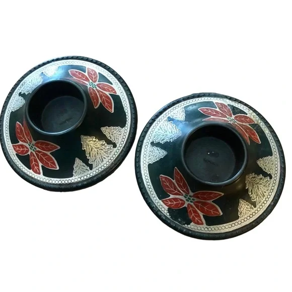1940’s Vintate Estate Set of Candle Holders, Vintage Holiday Decor
