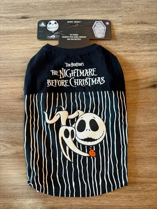 NWT Disney The Nightmare Before Christmas Pet Spirit Jersey Size XL