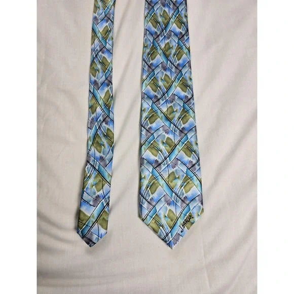 J Garcia Silk Tie Mens Blue Northern Lights Collectors Edition‎ Artist Proof