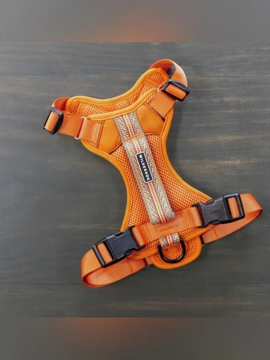 NWT Brand New Wilderdog Dog Harness Sienna Orange (Medium)