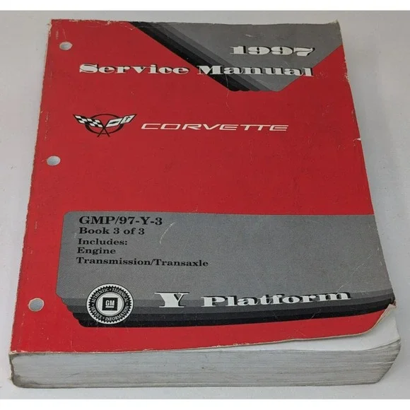 1997 Chevrolet Corvette Service Manual GMP/97-Y-3 Book 3 Engine Transmission VTG