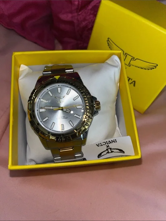 Invicta Silver and Gold Two-Tone Bracelet Watch
