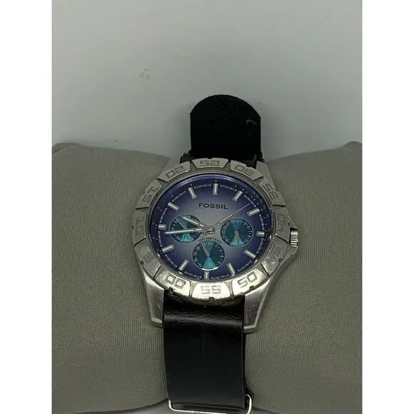 Fossil BQ9240 Chrono Stainless Steel Watch W/ Custom Nato Band FR52