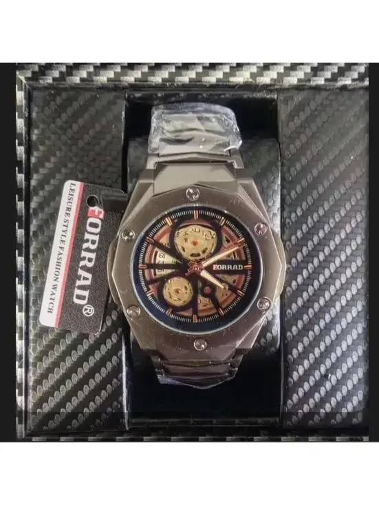 YM10-Oruss Men Watch- 45mm Carbon Fiber