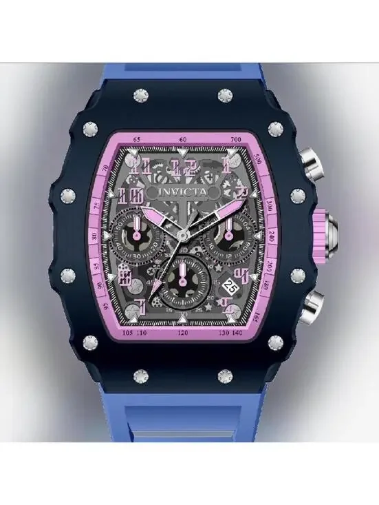 Invicta Racing Valxor Unisex Watch 40mm Blue, Purple 69765