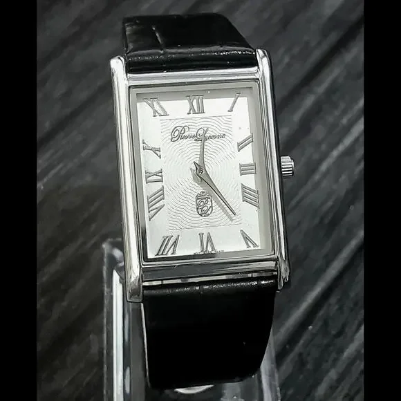 Pierre Lucerne SQ Mens Tank Watch Wave‎ Roman Dial