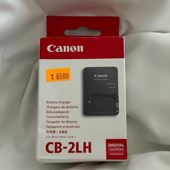 Canon Red and Gray CB-2LH Charger
