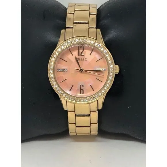 Relic ZR12174 Women's Stainless Steel Analog Rose Gold Dial Quartz Watch HO203