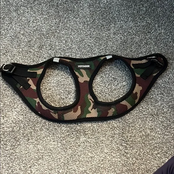 Camo Double-Dog Harness - Green/Brown