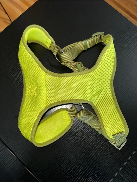High-Visibility Neon Yellow Padded Dog Harness