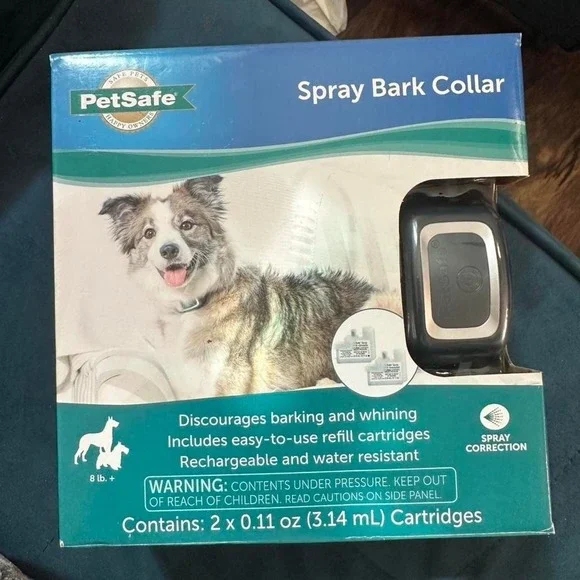 PetSafe Spray Bark Collar Rechargeable Water Resistant Dog Training Collar New