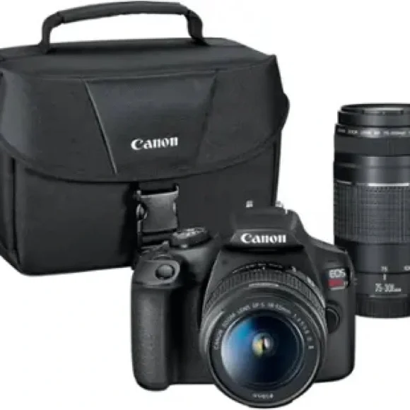 Canon - EOS Rebel T7 DSLR Video Two Lens Kit