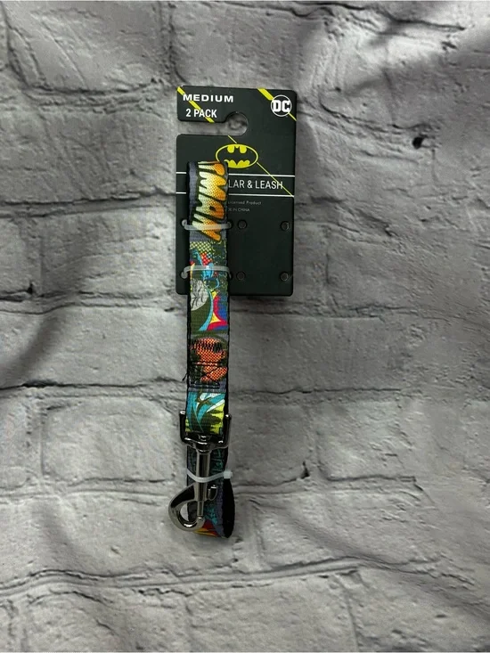 DC Comics Multicolor Batman Dog Leash NIP Does not include collar