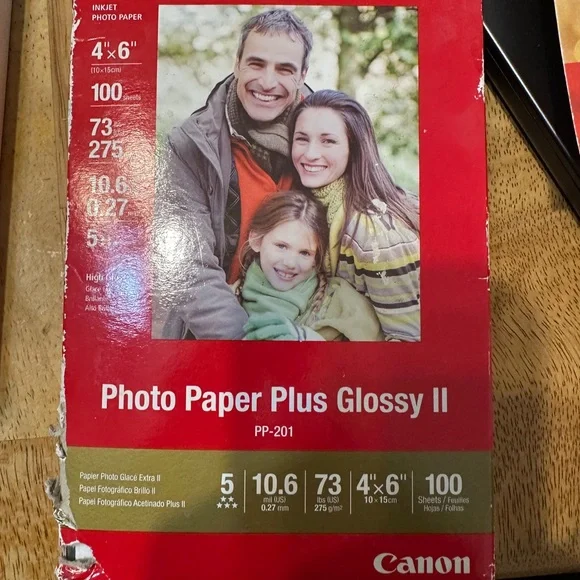 Canon Red Photo Paper Plus Glossy $5 with another item