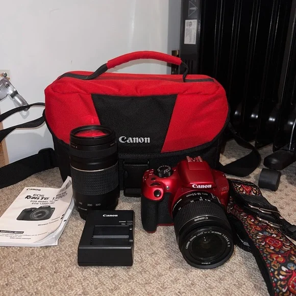 Canon Red and Black Digital Camera Kit