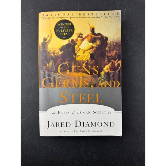 Guns‎ Germs and Steel Jared Diamond Paperback Pulitzer Prize History Science