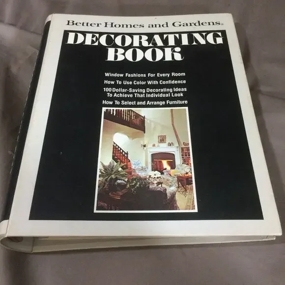 Vintage 1975 Better Homes Gardens Decorating Book Ring Binder Retro 70s Interior