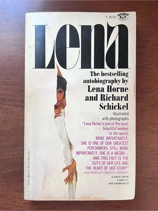 Lena by Lena Horne First Signet Printing 1966 Mass Paperback Mid-Century MCM