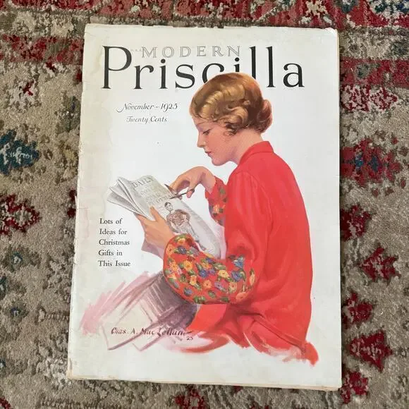 1925 Modern Priscilla November  Cover Charles A. MacLellan Fashion Needlework