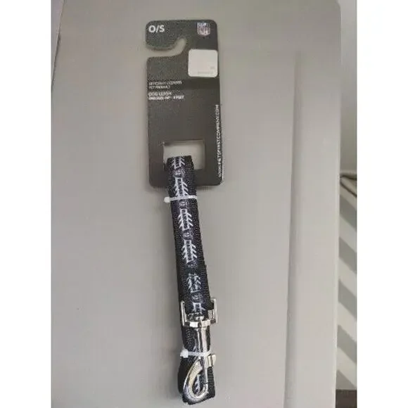 Dog Leash Las Vegas Raiders NFL Football Officially Black 5ft One Size 60