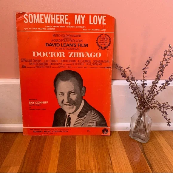 Vintage Sheet Music Score Somewhere, My Love (Incomplete)