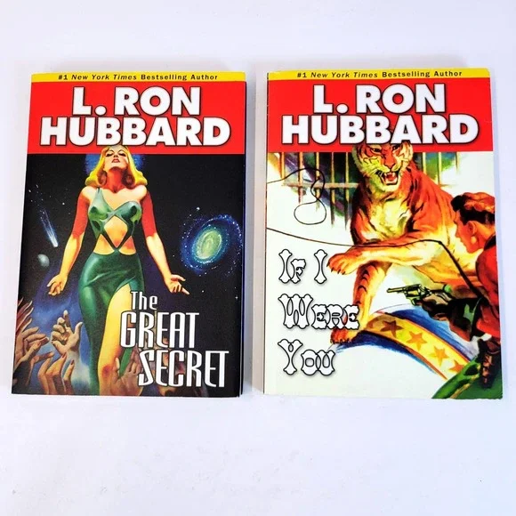 L. Ron Hubbard Paperback Books The Great Secret If I Were You Sci-Fi Adult Set